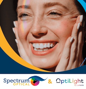 Optilight Graphic - young woman smiling