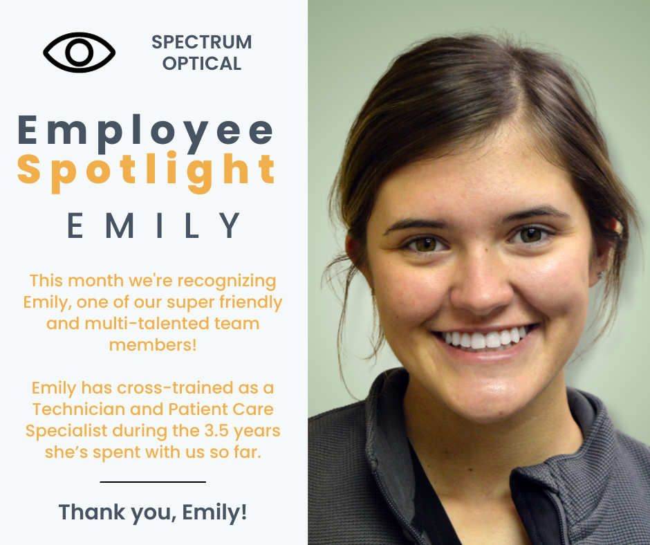 Employee Spotlight December 2023 We are grateful for Emily!