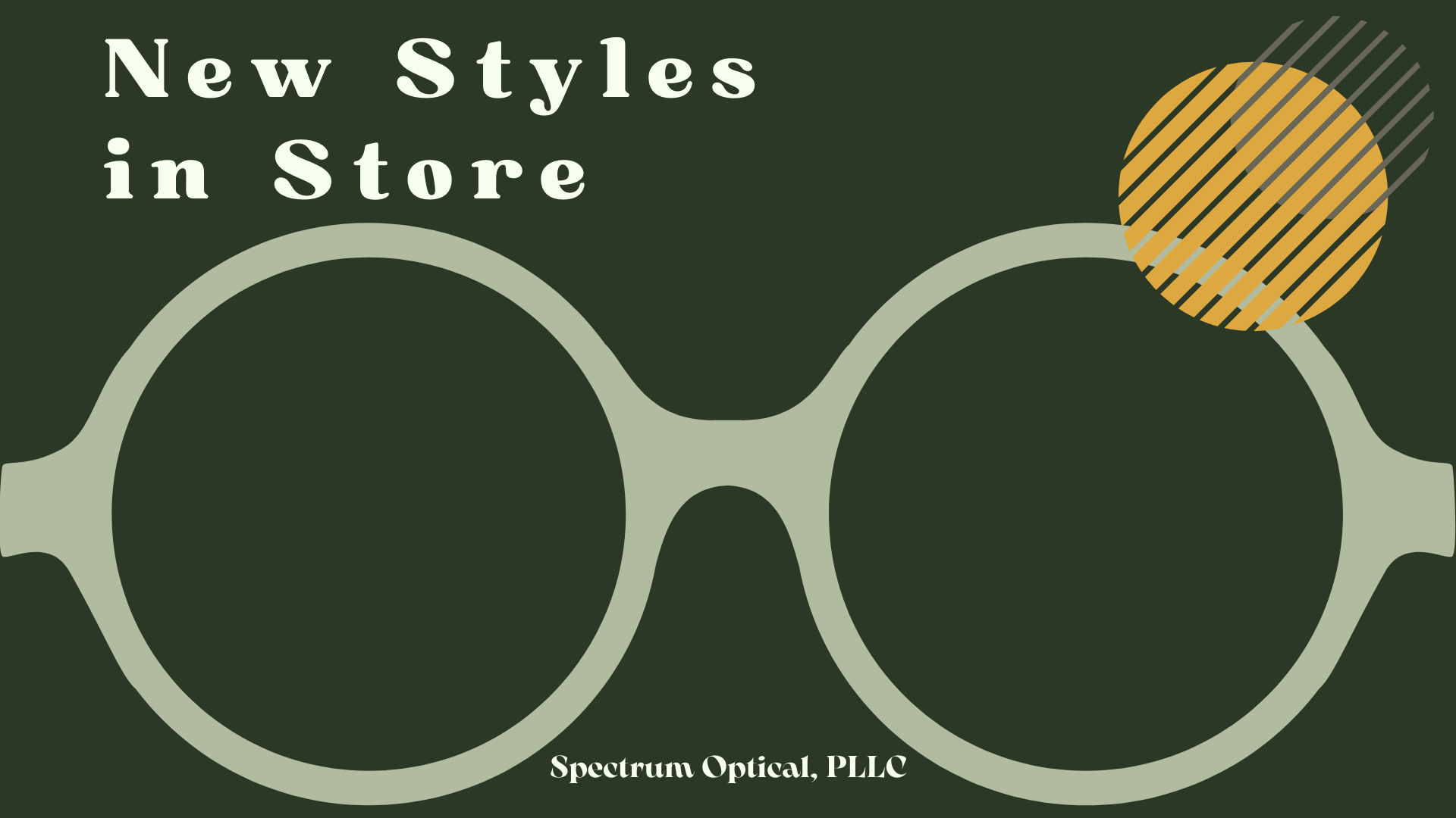 New Styles in Store. Over 800 frames in stock for you to try. Find your new favorite accessory!